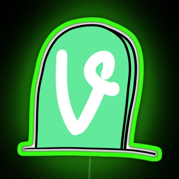 RIP Vine RGB Neon Sign