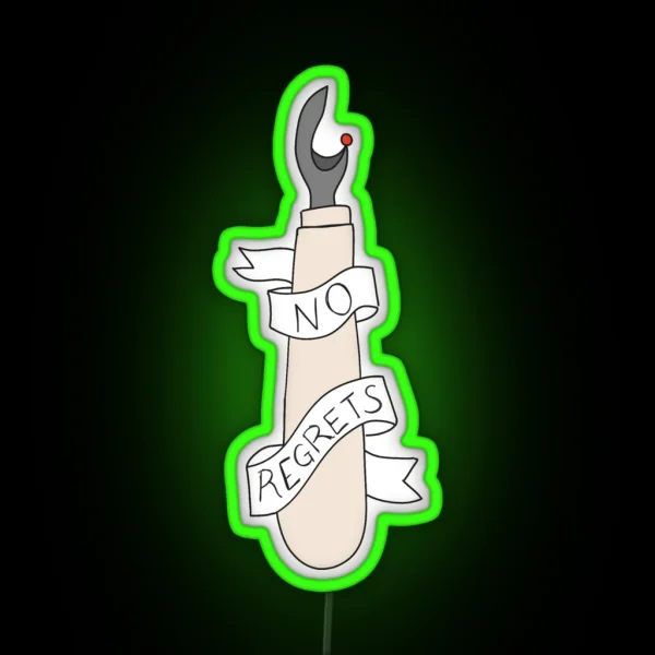 Ripper No Regrets RGB Neon Sign