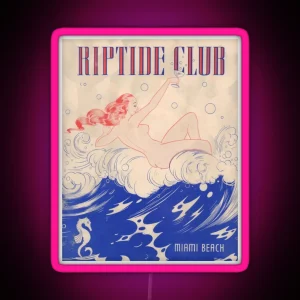 Riptide Club Miami RGB Neon Sign