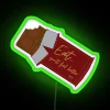 Vibrant Neon Sign in RGB Colors for RJL Chocolate Enthusiasts