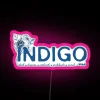 Vibrant Indigo-inspired Music Art Decorative Neon Sign with Color-Changing RGB LEDs