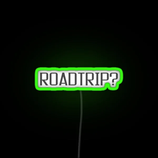 Roadtrip Travel Adventure Holiday Simple Led Sign RGB Neon Sign