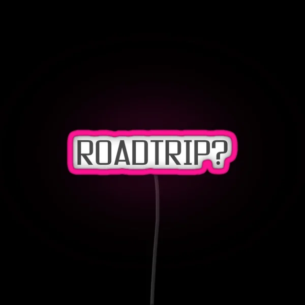 Roadtrip Travel Adventure Holiday Simple Led Sign RGB Neon Sign