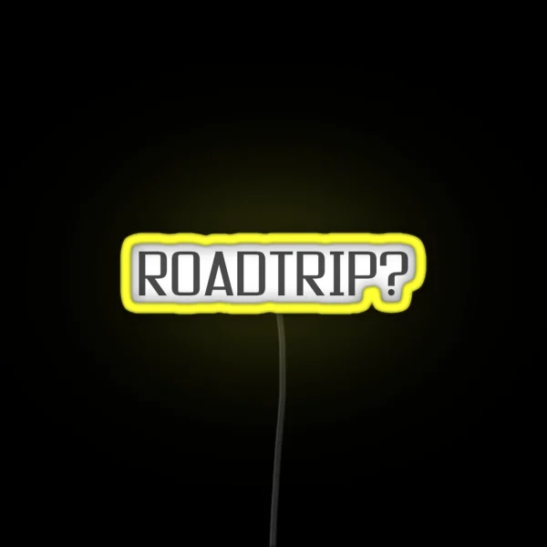 Roadtrip Travel Adventure Holiday Simple Led Sign RGB Neon Sign