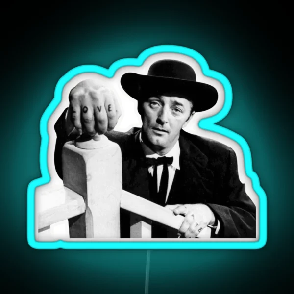 Robert Mitchum Night Of The Hunter RGB Neon Sign