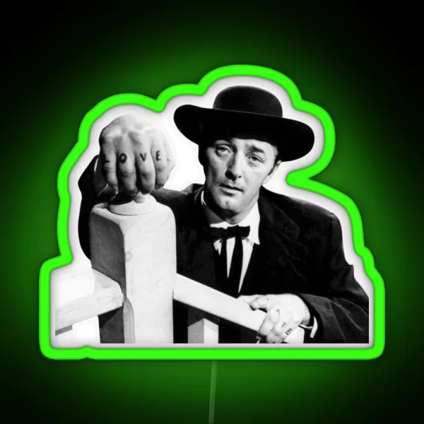 Robert Mitchum Night Of The Hunter RGB Neon Sign