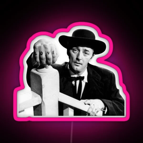 Robert Mitchum Night Of The Hunter RGB Neon Sign