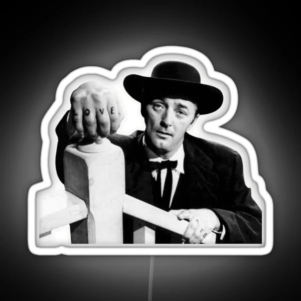 Robert Mitchum Night Of The Hunter RGB Neon Sign