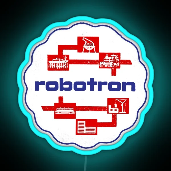 ROBOTRON EAST GERMAN BEER MAT RGB Neon Sign