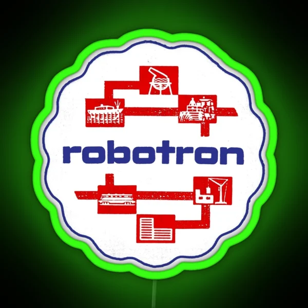 ROBOTRON EAST GERMAN BEER MAT RGB Neon Sign