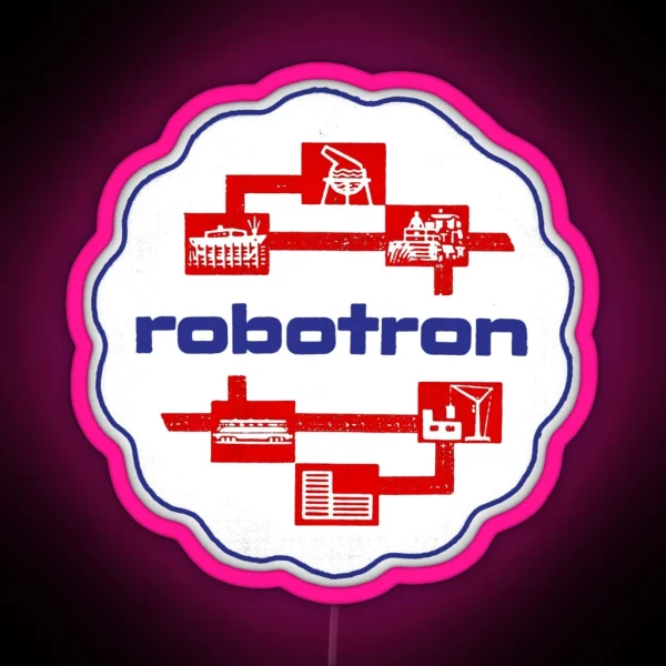 ROBOTRON EAST GERMAN BEER MAT RGB Neon Sign