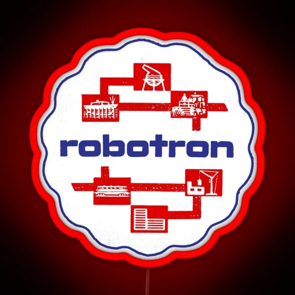 ROBOTRON EAST GERMAN BEER MAT RGB Neon Sign