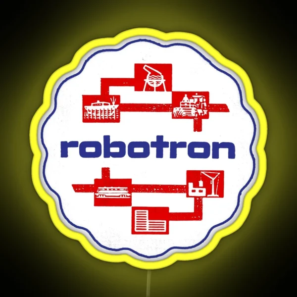 ROBOTRON EAST GERMAN BEER MAT RGB Neon Sign