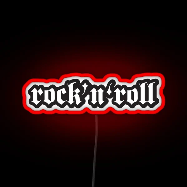 Rock And Roll Cool Motorcycle Or Rock Helmet Led RGB Neon Sign