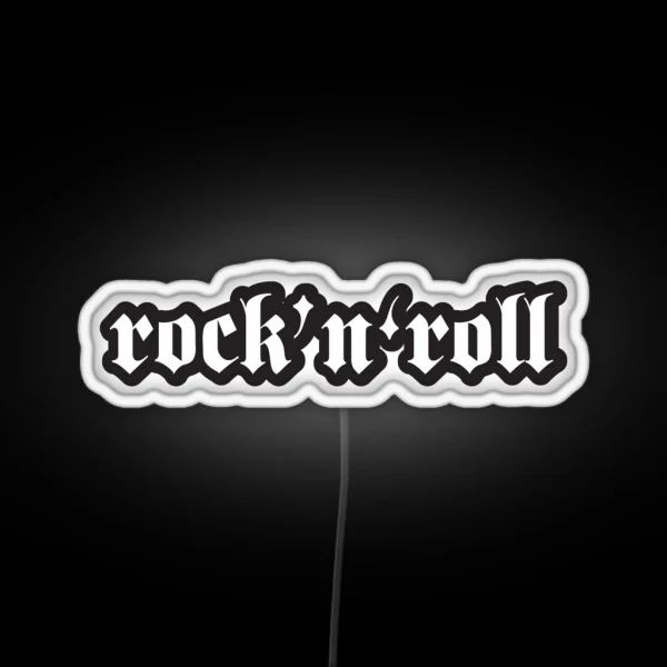 Rock And Roll Cool Motorcycle Or Rock Helmet Led RGB Neon Sign