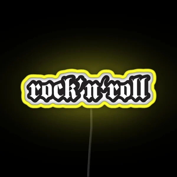 Rock And Roll Cool Motorcycle Or Rock Helmet Led RGB Neon Sign