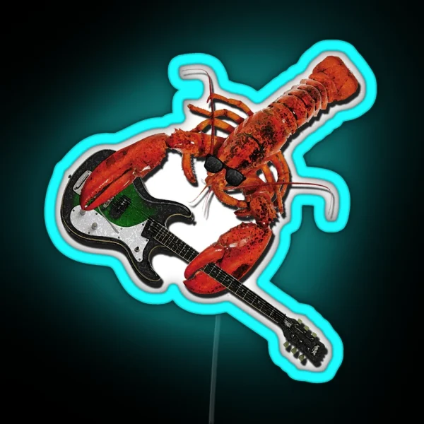 Rock And Roll Lobster RGB Neon Sign