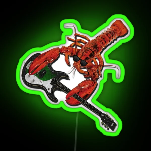Rock And Roll Lobster RGB Neon Sign