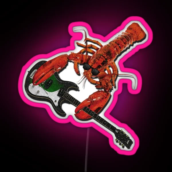 Rock And Roll Lobster RGB Neon Sign