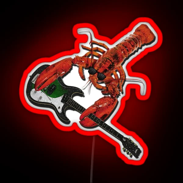 Rock And Roll Lobster RGB Neon Sign