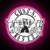 RGB LED Artistic Rock and Roses Neon Sign for Interior