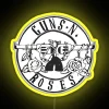 Vibrant Rock And Rose Neon Sign with RGB Color Options