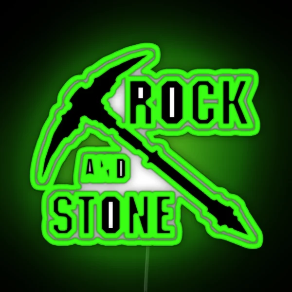 Rock And Stone RGB Neon Sign