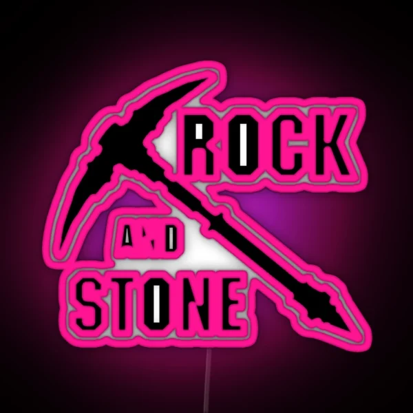 Rock And Stone RGB Neon Sign