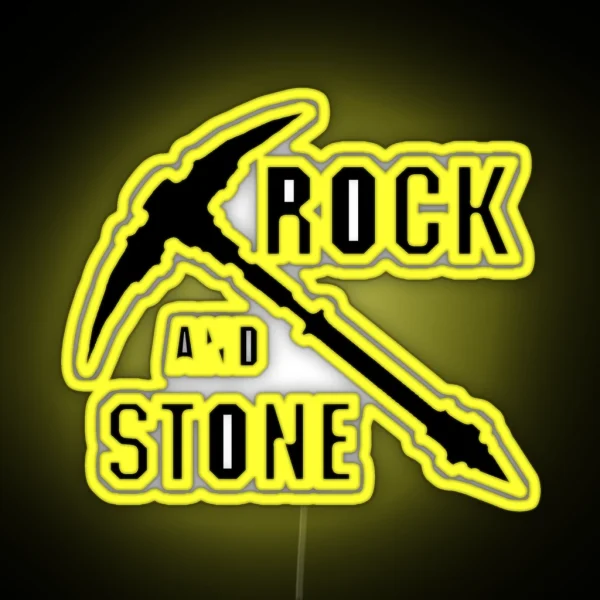 Rock And Stone RGB Neon Sign