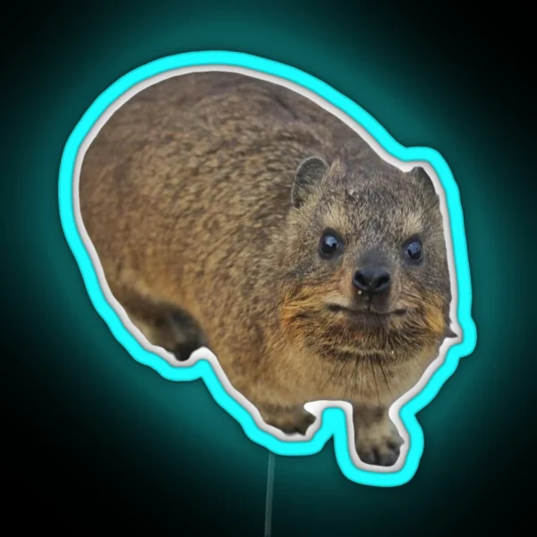 Rock Hyrax Adorable RGB Neon Sign