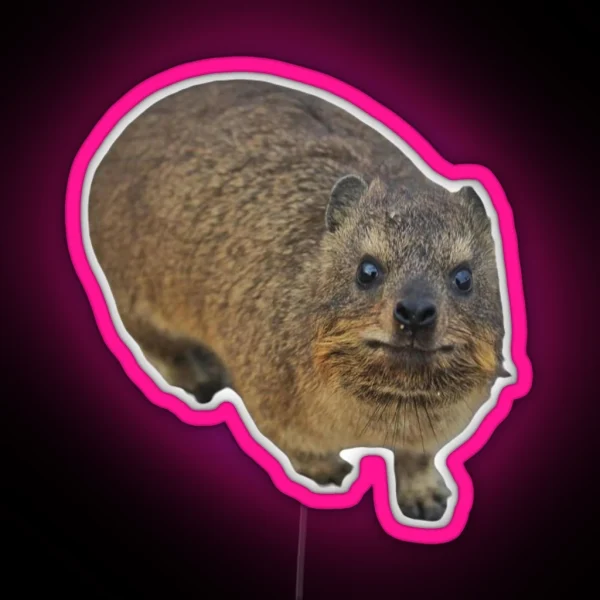 Rock Hyrax Adorable RGB Neon Sign