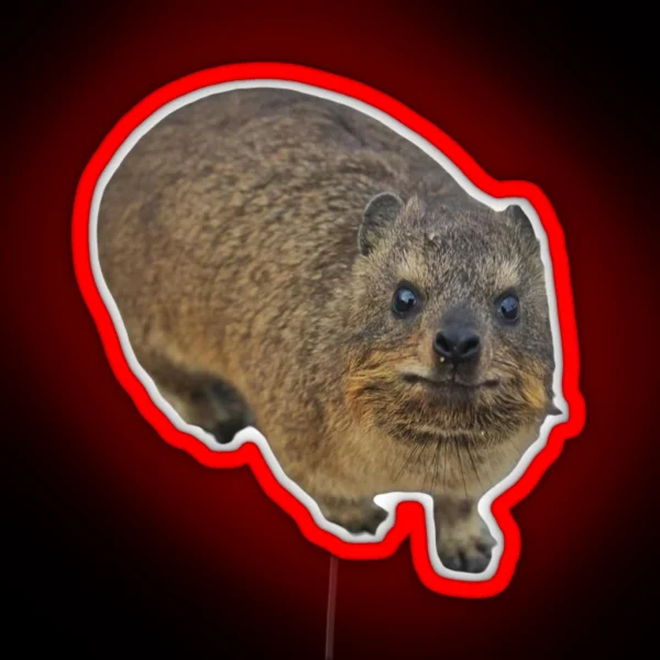 Rock Hyrax Adorable RGB Neon Sign