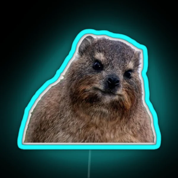 Rock Hyrax Animal RGB Neon Sign