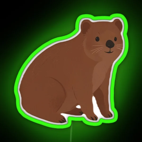 Rock Hyrax RGB Neon Sign