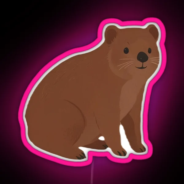 Rock Hyrax RGB Neon Sign