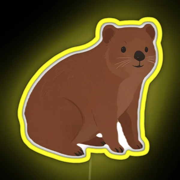 Rock Hyrax RGB Neon Sign