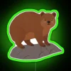 RGB Color-Changing Rock Hyrax Neon Wall Decor Art Sign