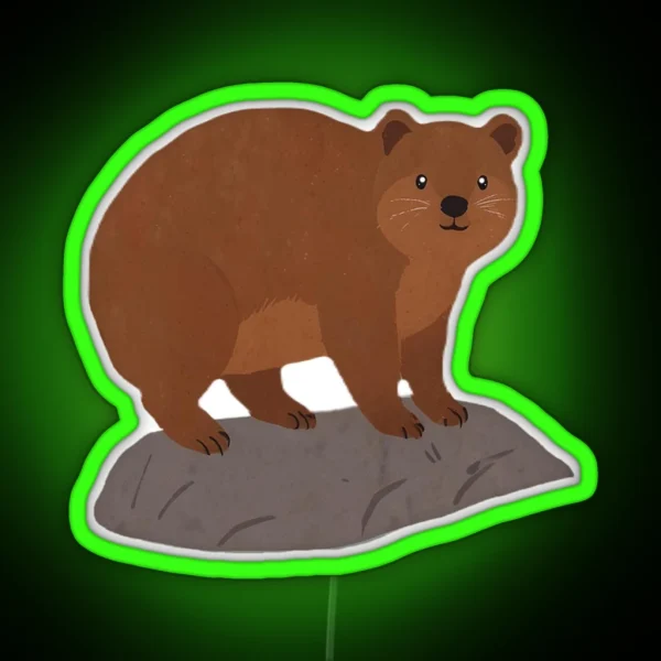 Rock Hyrax RGB Neon Sign