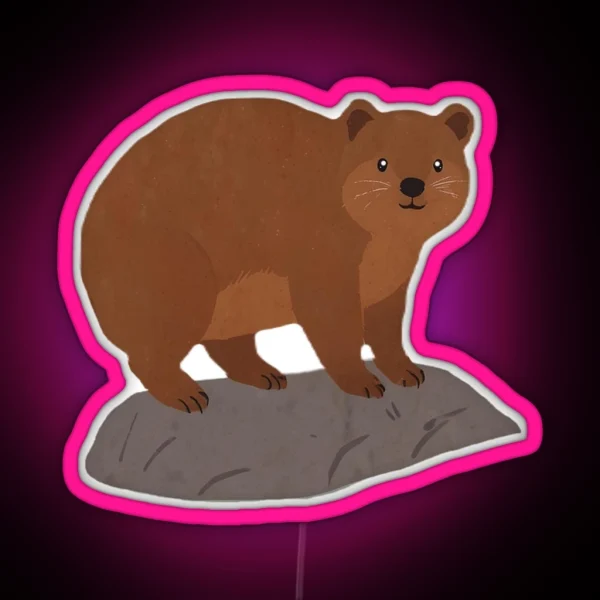Rock Hyrax RGB Neon Sign