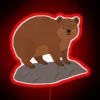 Compact Rock Hyrax-inspired RGB LED Sign with Bright Lighting Effects