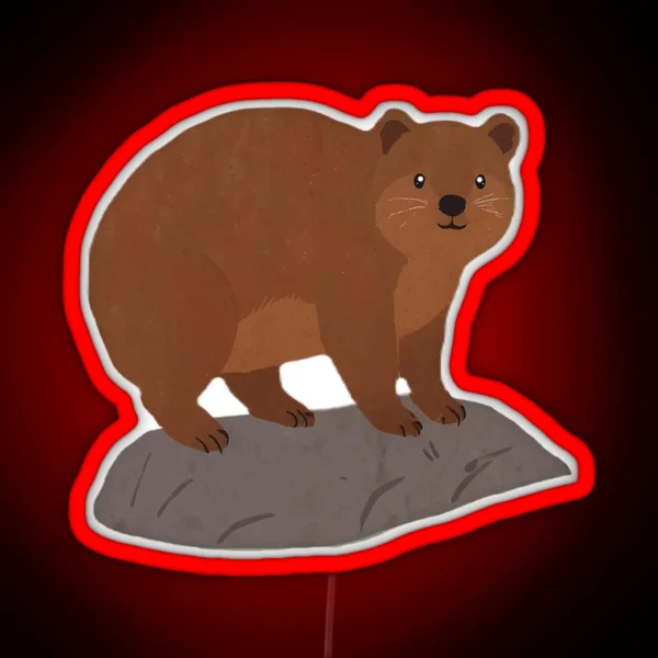 Rock Hyrax RGB Neon Sign