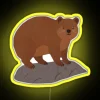 Vibrant Rock Hyrax RGB Neon Sign for Modern Decor and Ambiance