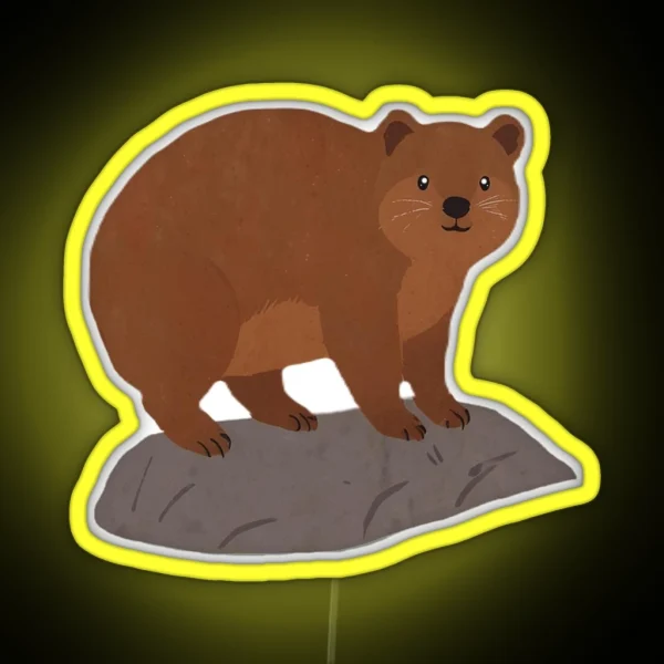 Rock Hyrax RGB Neon Sign