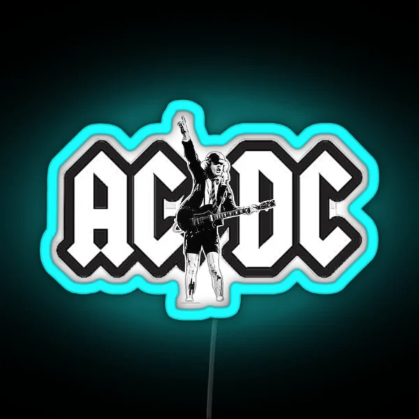Rock Metal AC DC RGB Neon Sign