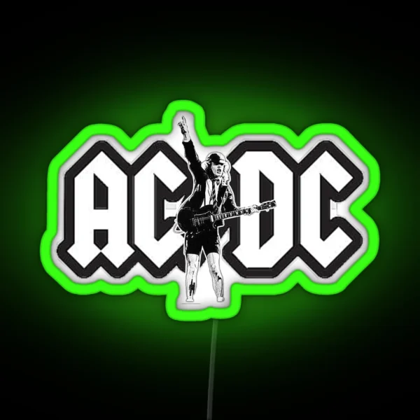 Rock Metal AC DC RGB Neon Sign