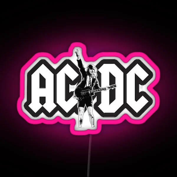 Rock Metal AC DC RGB Neon Sign