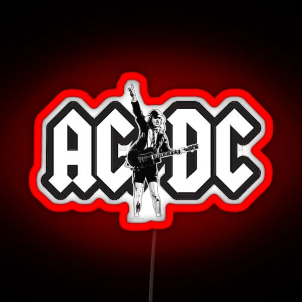 Rock Metal AC DC RGB Neon Sign