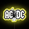 Eye-catching RGB neon signs with AC DC power capabilities rock