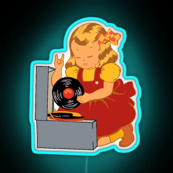 Rock N Roll Baby RGB Neon Sign