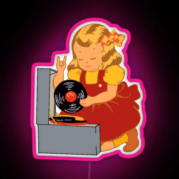 Rock N Roll Baby RGB Neon Sign